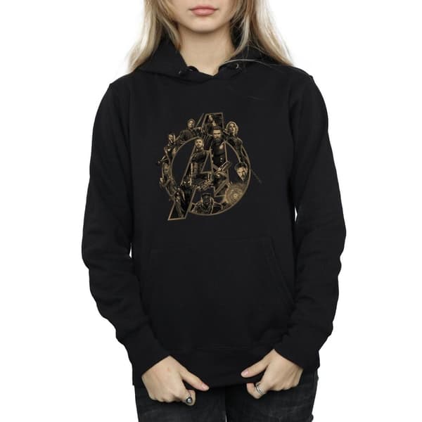 Marvel Womens/Ladies Avengers Infinity War Marvel Logo Hoodie