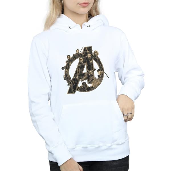 Marvel Womens/Ladies Avengers Infinity War Marvel Logo Hoodie