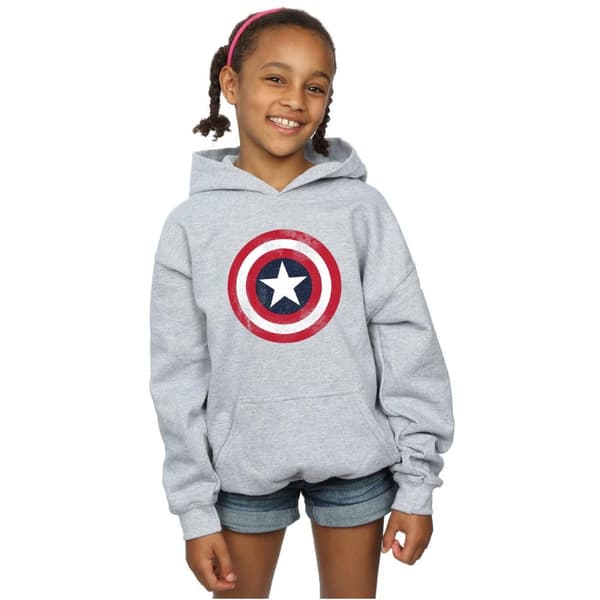 Marvel Huvtröja med sköld från Captain America för flickor