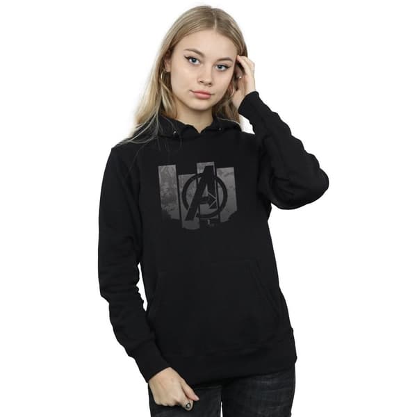 Marvel Womens/Ladies Avengers Endgame Panel Logo Hoodie