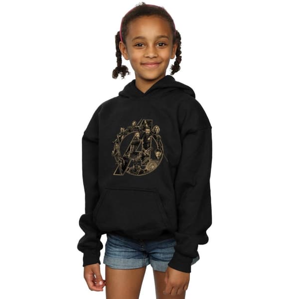 Marvel Girls Avengers Infinity War Marvel Logo Hoodie