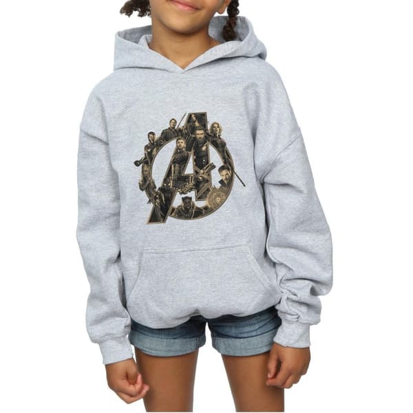 Marvel Girls Avengers Infinity War Marvel Logo Hoodie