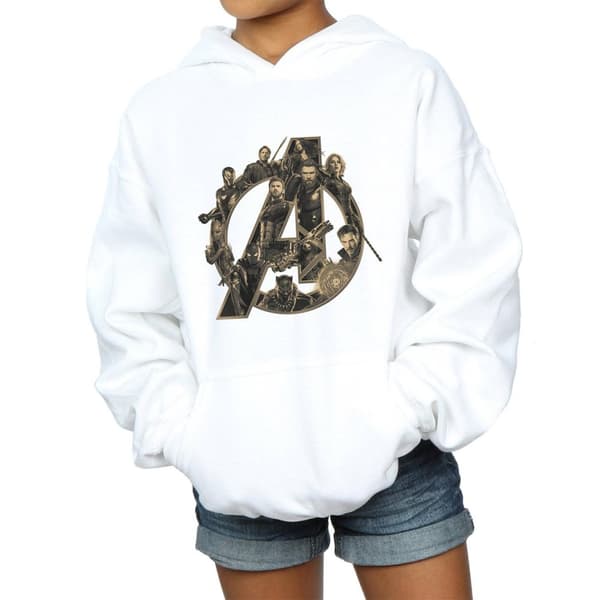 Marvel Girls Avengers Infinity War Marvel Logo Hoodie