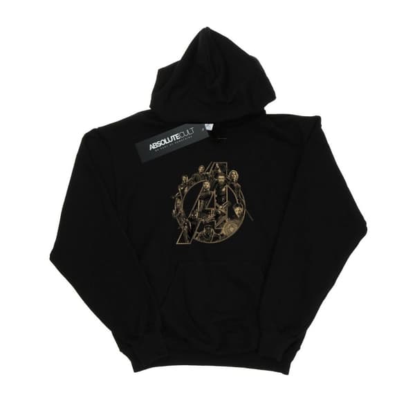 Marvel Girls Avengers Infinity War Marvel Logo Hoodie
