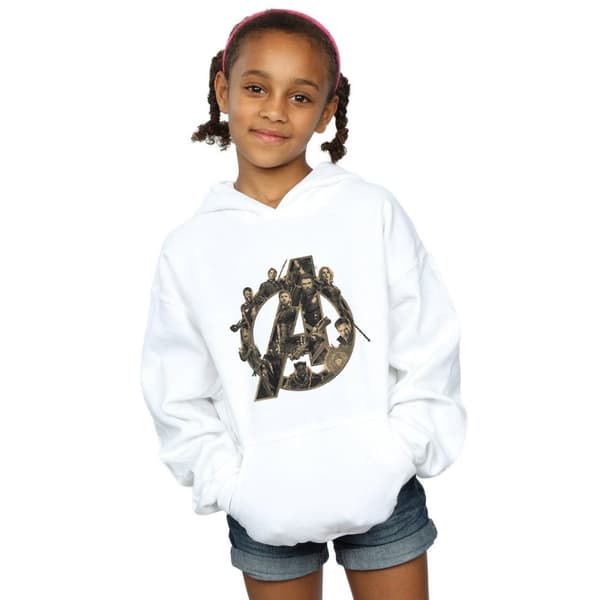Marvel Girls Avengers Infinity War Marvel Logo Hoodie