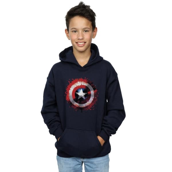Marvel Pojkar Avengers Captain America Art Shield Hoodie