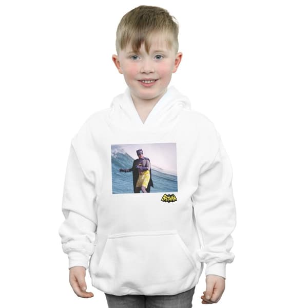 DC Comics Boys Batman TV Series Surfing Logo Hoodie
