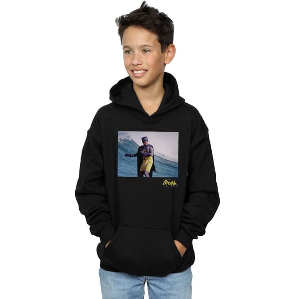 DC Comics Boys Batman TV Series Surfing Logo Hoodie