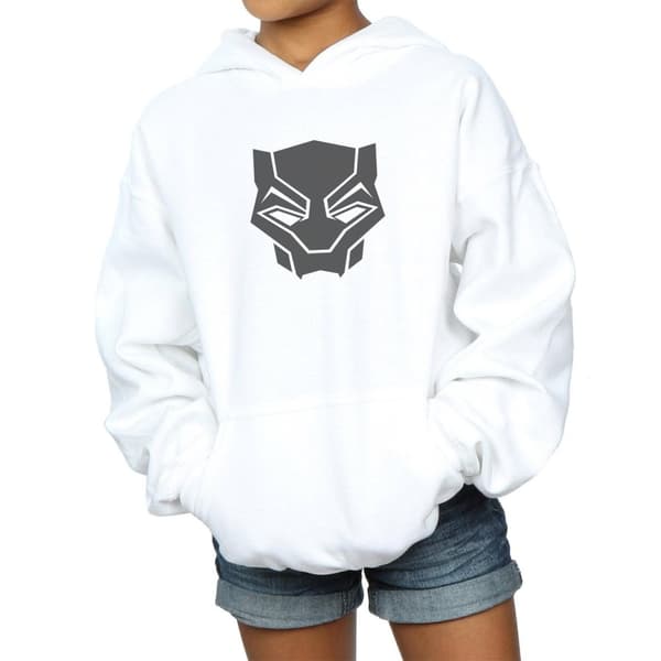 Marvel Girls Black Panther Black On Black Hoodie