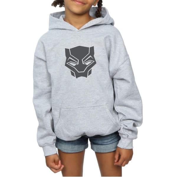 Marvel Girls Black Panther Black On Black Hoodie