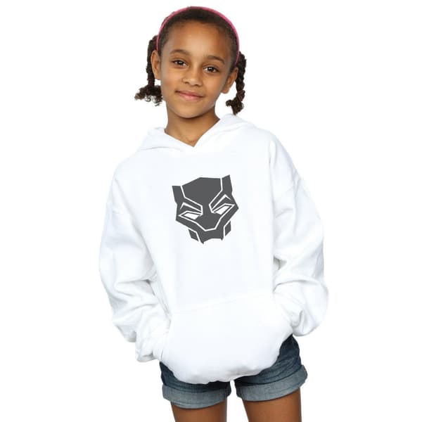 Marvel Girls Black Panther Black On Black Hoodie