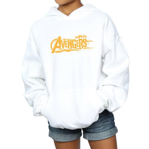Marvel Girls Avengers Infinity War Orange Logo Hoodie