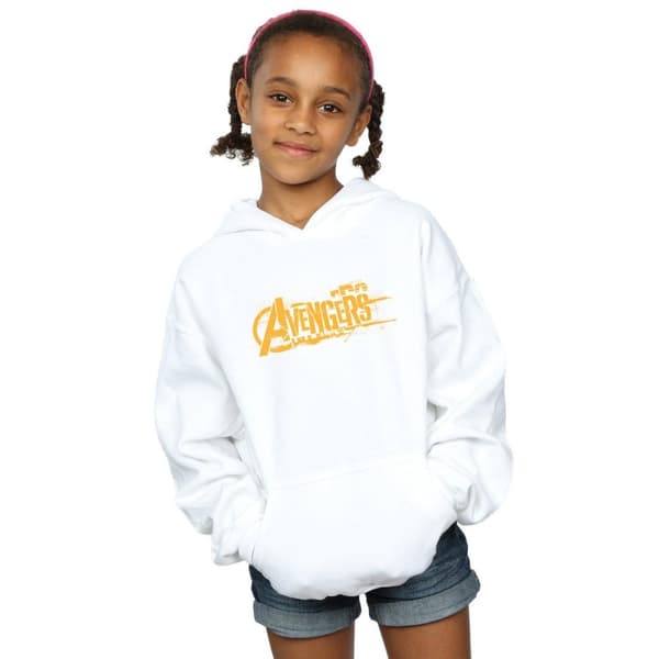 Marvel Girls Avengers Infinity War Orange Logo Hoodie