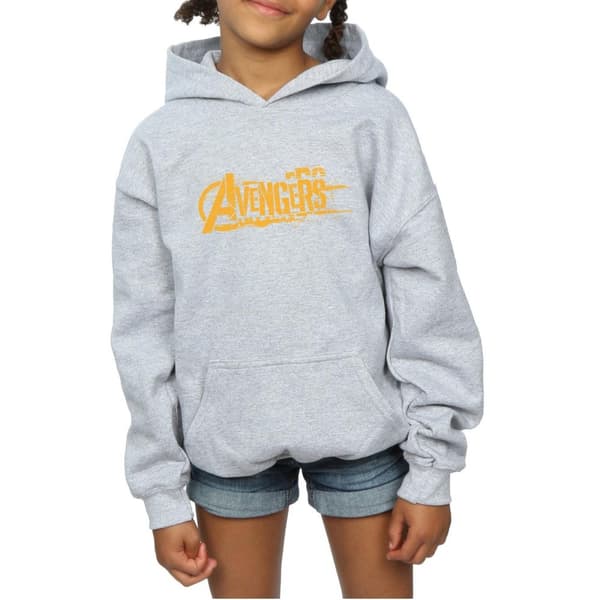 Marvel Girls Avengers Infinity War Orange Logo Hoodie
