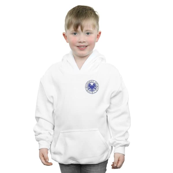Marvel Boys Agents Of SHIELD Breast Print Hoodie