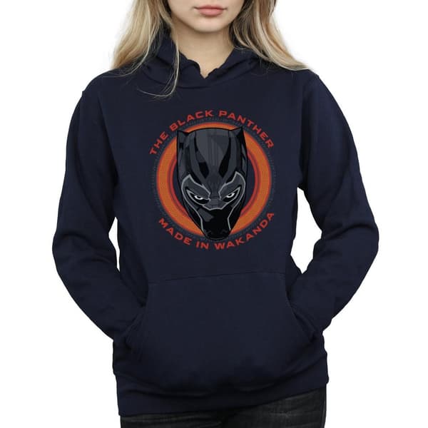 Marvel Womens/Ladies Black Panther Made in Wakanda Red Hoodie