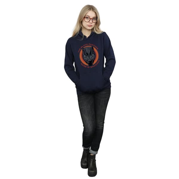 Marvel Womens/Ladies Black Panther Made in Wakanda Red Hoodie