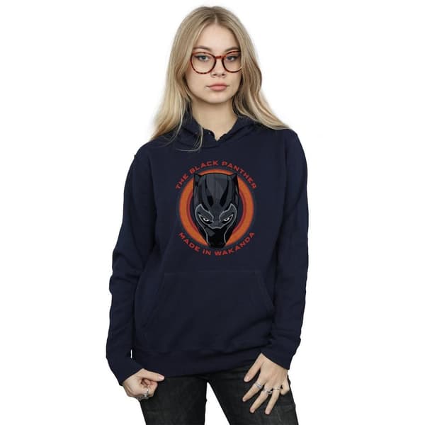 Marvel Womens/Ladies Black Panther Made in Wakanda Red Hoodie