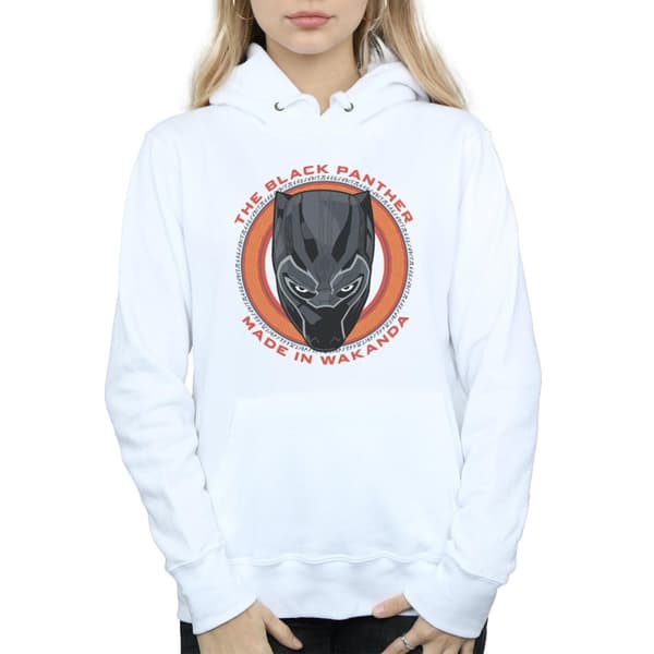 Marvel Womens/Ladies Black Panther Made in Wakanda Red Hoodie