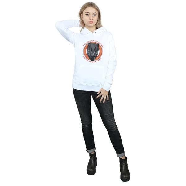 Marvel Womens/Ladies Black Panther Made in Wakanda Red Hoodie
