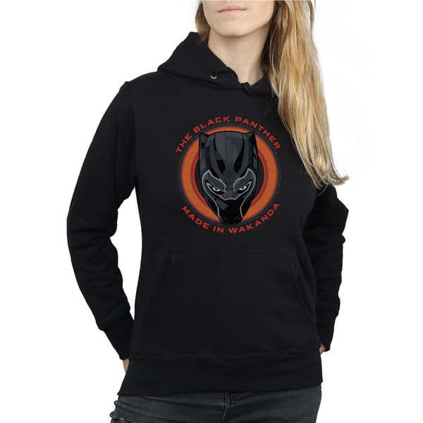 Marvel Womens/Ladies Black Panther Made in Wakanda Red Hoodie