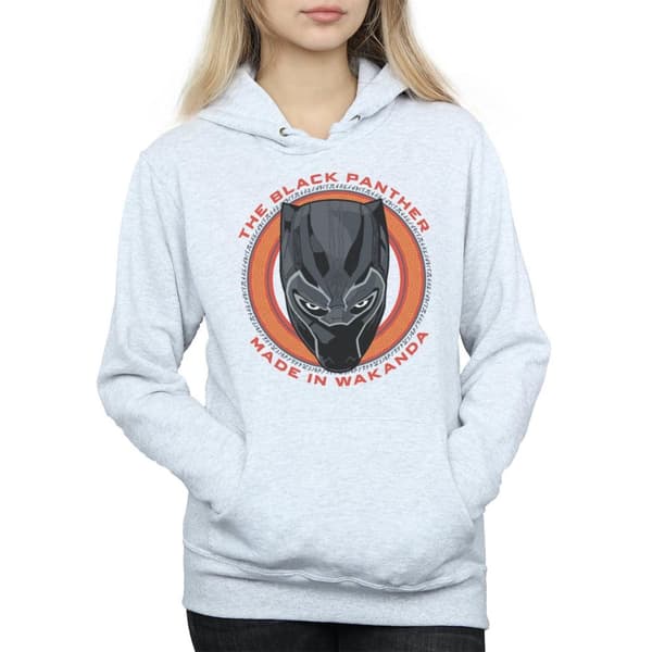 Marvel Womens/Ladies Black Panther Made in Wakanda Red Hoodie
