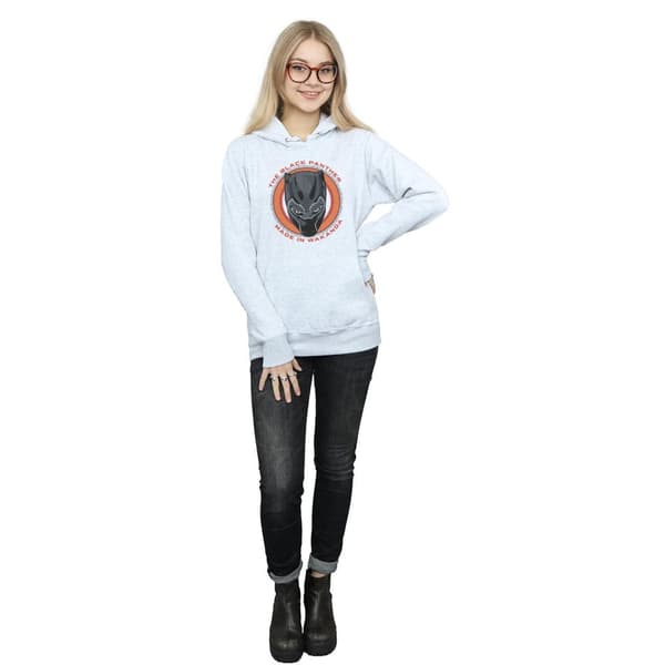 Marvel Womens/Ladies Black Panther Made in Wakanda Red Hoodie