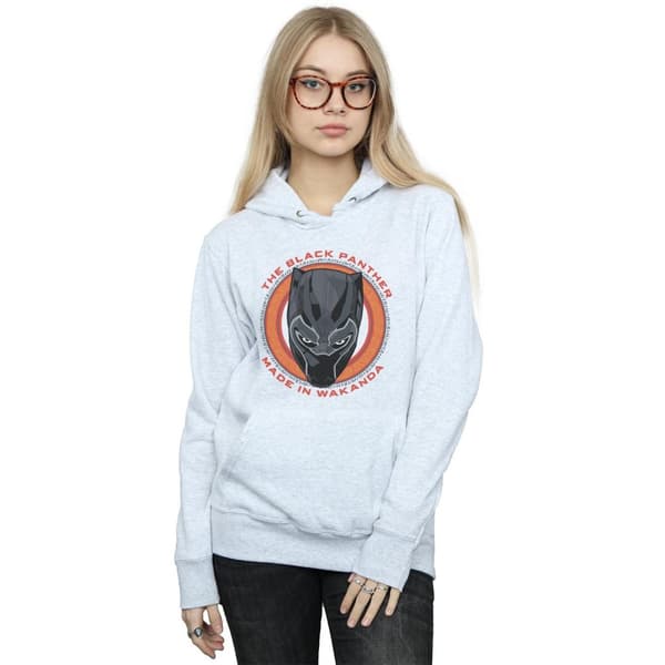 Marvel Womens/Ladies Black Panther Made in Wakanda Red Hoodie
