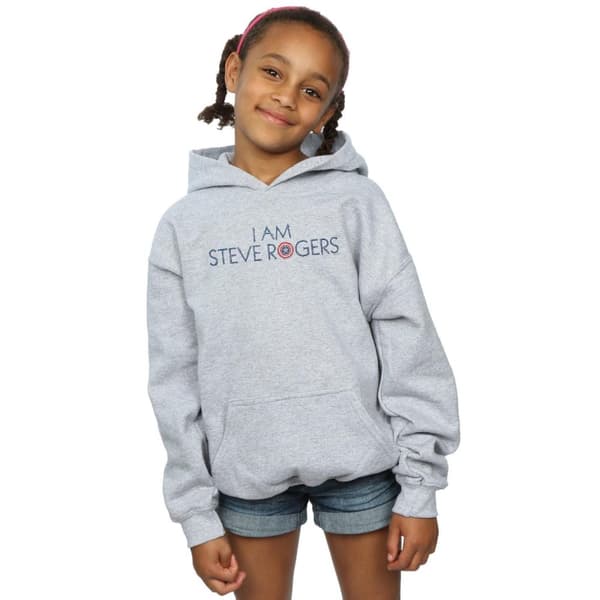Marvel Avengers Infinity War I Am Steve Rogers-hoodie för tjejer