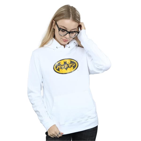 DC Comics Dam/Lady Batman Japanese Logo Gul Huvtröja