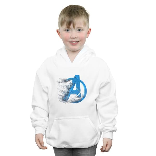 Marvel Boys Avengers Endgame Dusted Logo Hoodie
