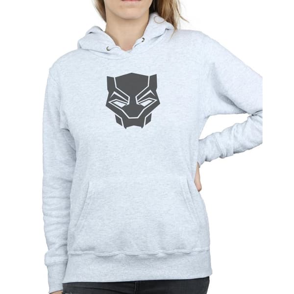 Marvel Svarta pantrar - svart på svart - huvtröja, dam/dam