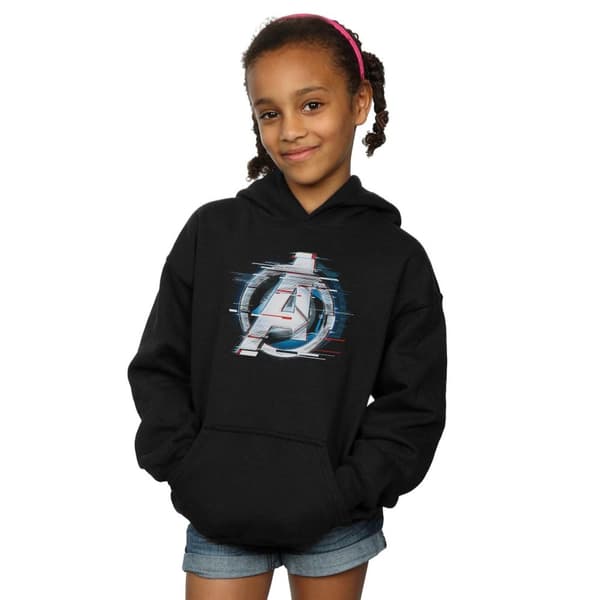 Marvel Girls Avengers Endgame Team Tech Logo Hoodie