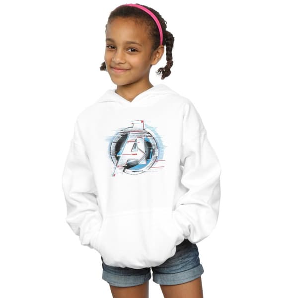 Marvel Girls Avengers Endgame Team Tech Logo Hoodie