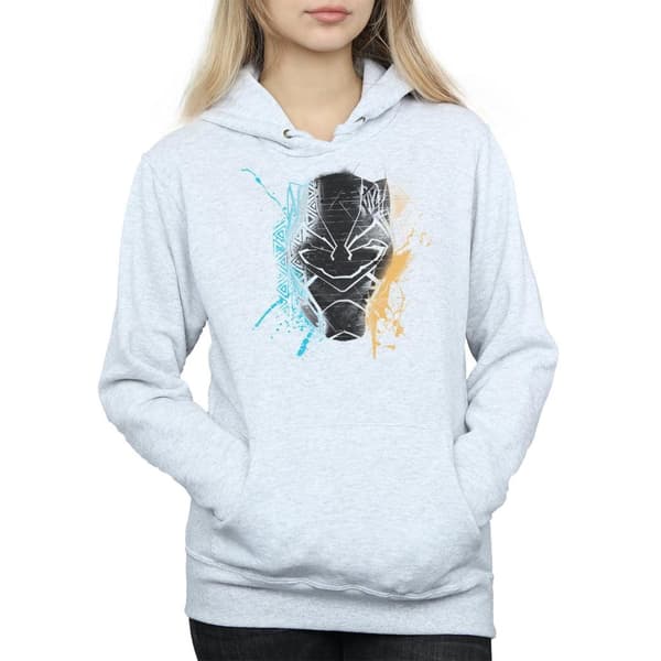 Marvel Womens/Ladies Black Panther Splash Hoodie