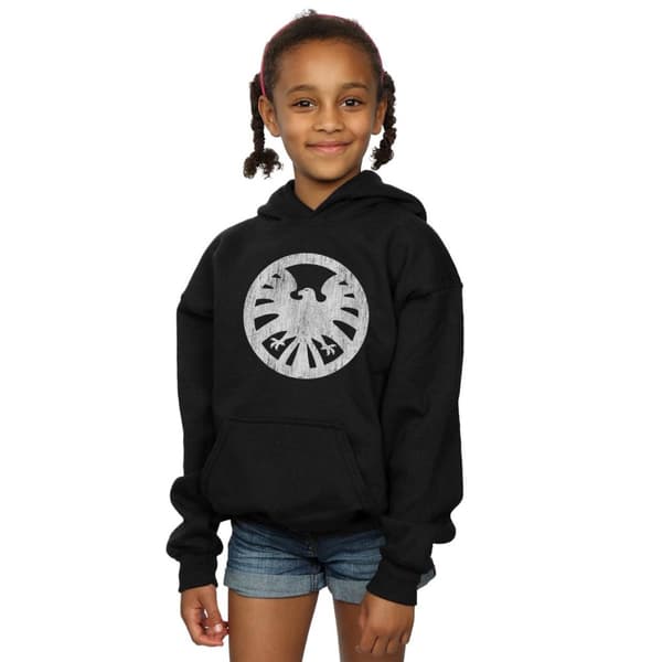 Marvel Agent Of SHIELD-hoodie med tryckande logotyp för flickor