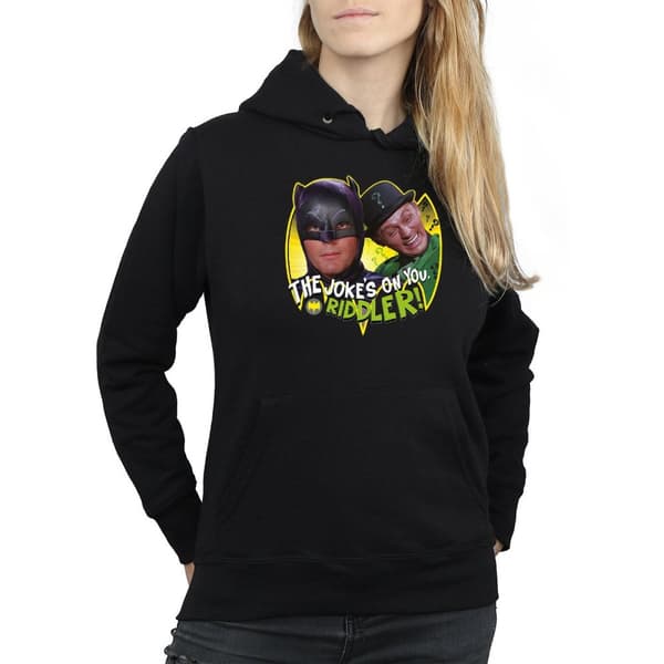 DC Comics Womens/Ladies Batman TV Series The Riddler Joke Hoodie