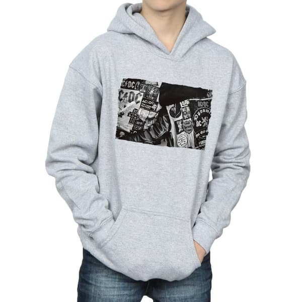 AC/DC Boys Badges And Posters Collection Hoodie