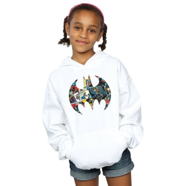 DC Comics Girls Batman Comic Book Logo Hoodie