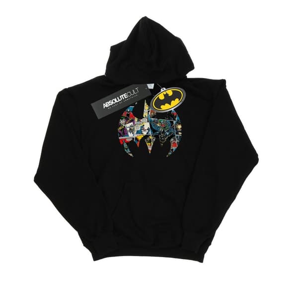 DC Comics Girls Batman Comic Book Logo Hoodie