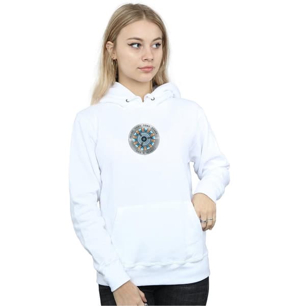 Marvel Kvinnor/Ladies Avengers Endgame Tony Stark Heart Hoodie