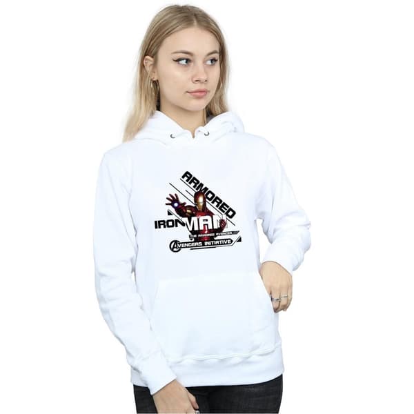 Marvel Kvinnor/Ladies Avengers Iron Man Armoured Avenger Hoodie