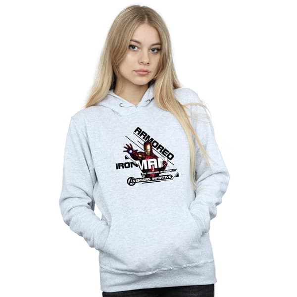 Marvel Womens/Ladies Avengers Iron Man Armoured Avenger Hoodie