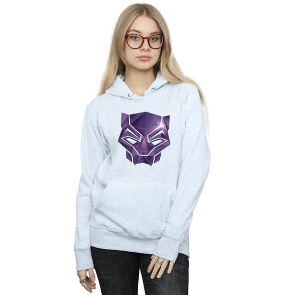 Marvel Womens/Ladies Avengers Infinity War Black Panther Geometric Hoodie
