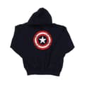 Miniatyrbillede 1 af 3: Marvel Boys Avengers Captain America Scratched Shield Hoodie