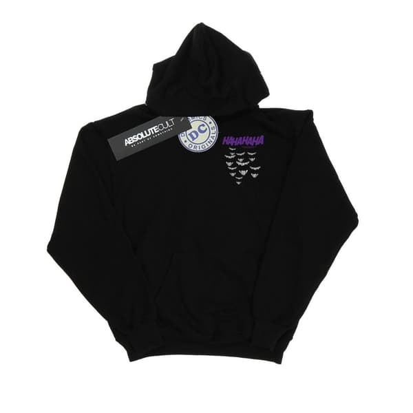 DC Comics Womens/Ladies Batman Joker Smile Breast Print Hoodie