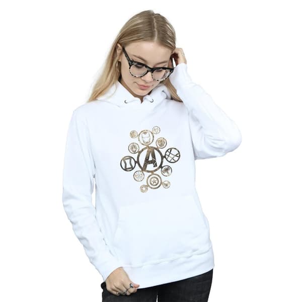 Marvel Kvinnor/Ladies Avengers Infinity War Icons Hoodie