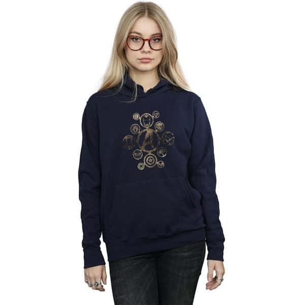 Marvel Kvinnor/Ladies Avengers Infinity War Icons Hoodie
