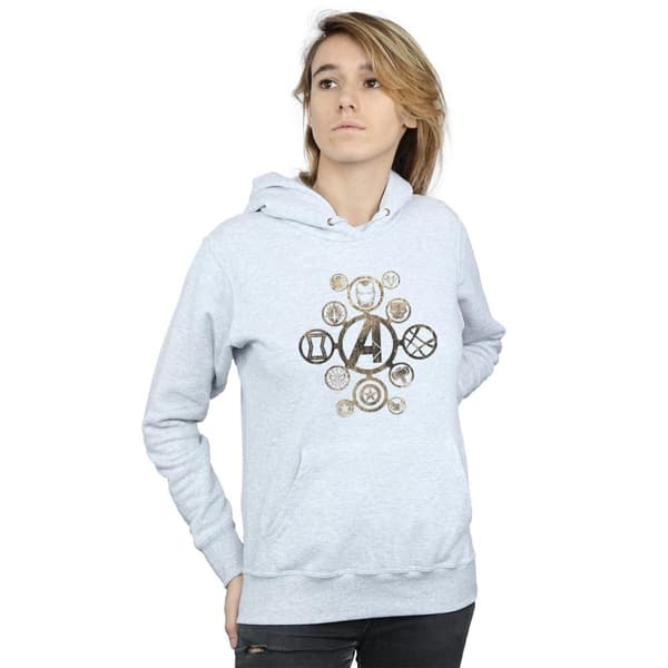Marvel Kvinnor/Ladies Avengers Infinity War Icons Hoodie