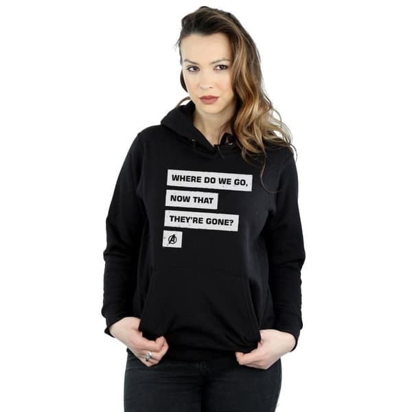 Marvel Dam/Lady Avengers Endgame Where Do We Go Hoodie
